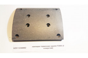 Накладка тормозная задняя (8 отверстий) F3000 